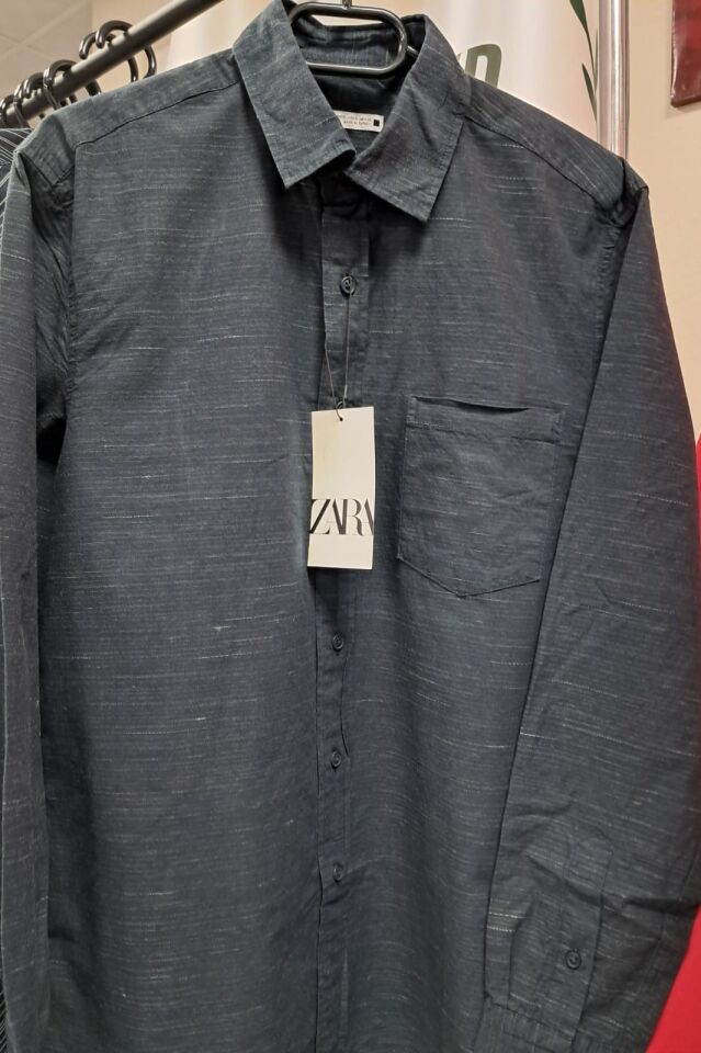 Zara Erkek Çizgili Gömlek