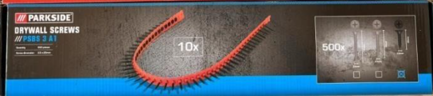 Parkside Şeritli Matkap Uçlu Vida (Drywall Screws)