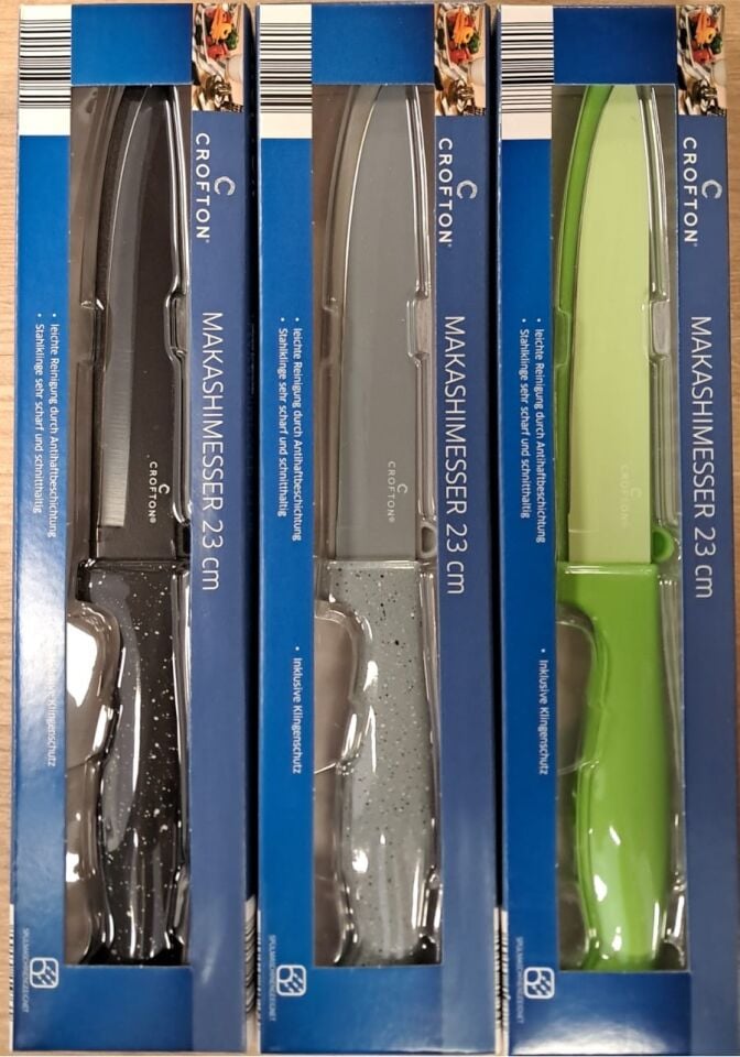 Crofton Tekli Bıçak 23 Cm. (Siyah-Gri-Yeşil Seçeneği)