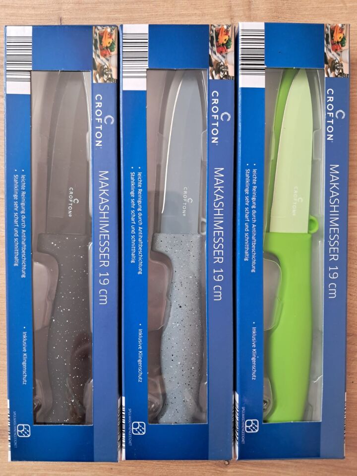 Crofton Tekli Bıçak 19 Cm. (Siyah-Gri-Yeşil Seçeneği)