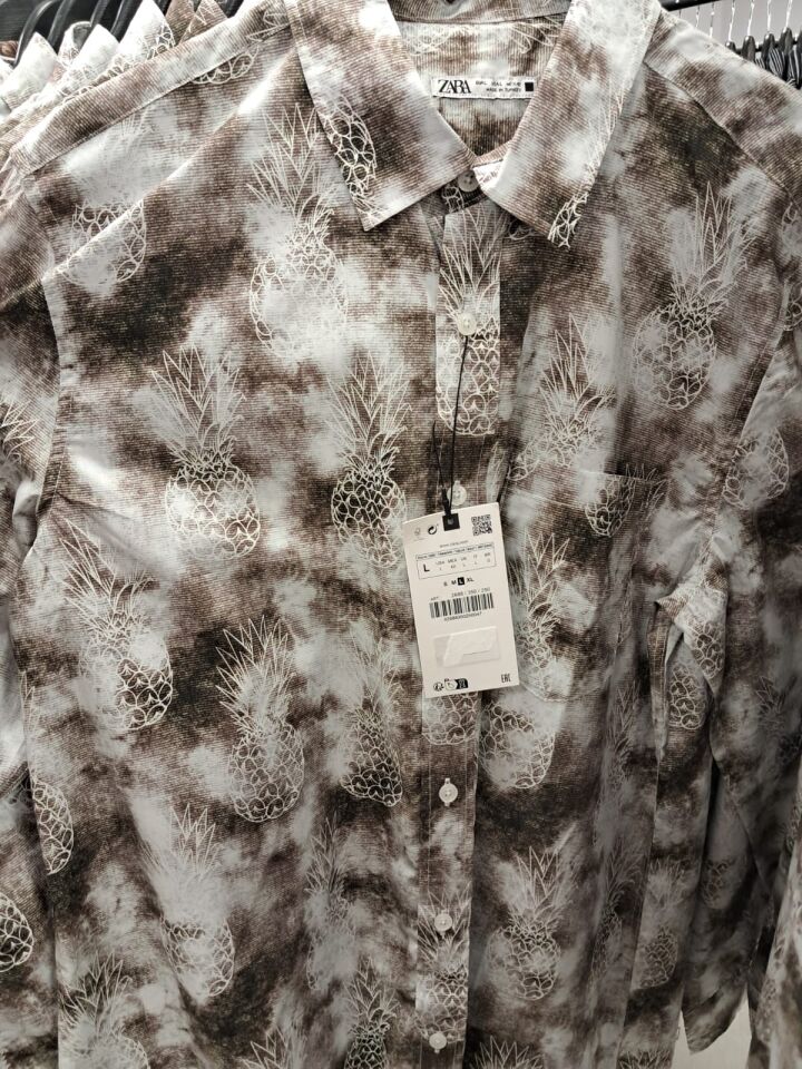 Zara Erkek Desenli Gömlek