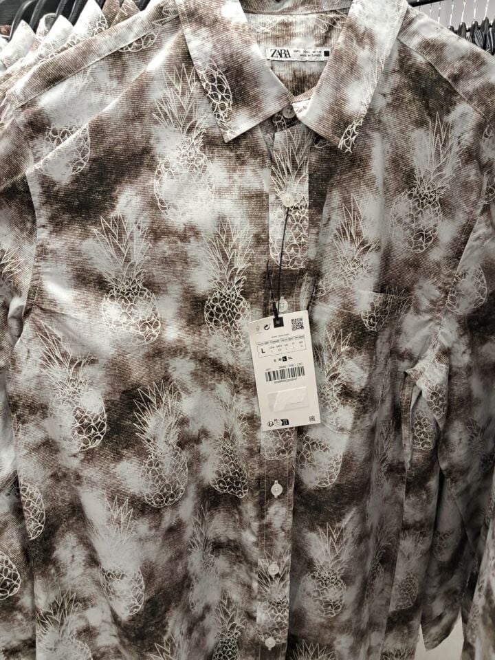 Zara Erkek Desenli Gömlek